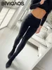 Dameslegging BIVIGAOS Modieus Dames Standaard Informeel Slank Stretch Spijkerjeans Leggings Kokerbroeken Dun Skinny Jeggings Koreaanse dameskleding