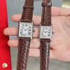 Classic Women's Watch High Quality Watch, Luxury Watch, med Ultra-Thin Quartz Movement, Crocodile Leather Strap Soft Fit, Small 29,5/22 mm, Medium 33/25 mm, tjocklek på 6 mm