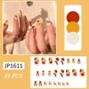 Faux Ongles 24 Pcs Motif Géométrique Nail Wearable Fake Pour Femmes Et Fille Patch Artificielle Press-on SANA889