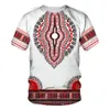 T-shirt da uomo Abbigliamento stampato 3D da uomo africano T-shirt Dashiki Abbigliamento tradizionale Maniche corte Casual Abbigliamento da strada retrò Retro etnico S 230613