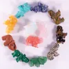 1.5 inch Crystal Carved Healing Gemstones Elephant Statue Figurine Ornament for Home Animal Decoration Fengshui