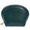 Bolsas para joias 1 peça 9x6x11cm verde/cinza cor couro PU porta portátil bolsa preta armazenamento cosmético multifuncional mini carteira