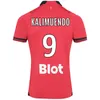 2023 24 Stade Rennais Terrier Bourigeaud Mens Soccer Jerseys Doku Theate Kalimuendo Gouiri Majer Santamaria Home Football Shirts