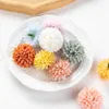 Fleurs séchées 100 pièces jardin de mariage artificiel décor à la maison fête de noël artisanat couronne fond mur fausses plantes boule de soie hortensia