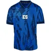 2024 El Salvador Gold Cup Soccer Jerseys 25 år Hem Blue Away White National Team Soccer Shirt Kort ärm Anpassad fotboll Uniform Kids Kit 25 -årsjubileum