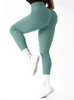 Kvinnors leggings athvota ribbade leggings kvinnor scrunch rumpa träning leggings för gym hög midja sömlösa löpande tights fitness femme tröjor