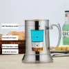 Stock Double Wall Stainless Steel Water Bottle Family Dance Party Beer Cup Portable Travel Handle Coffee Milk Mug JN3