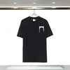 Högkvalitativ sommarkläder Silk Men Casual Hip Hop Oregelbundet Cut Zipper Kort ärm T-shirts Black White Tops Tee