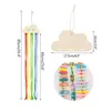 Garden Decorations Nordic Wood Cloud Baby Hair Clips Holder Princess Girls Hairpin Hairband Lagring Jewelry Organizer Wall Ornaments R230613