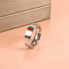 Vrouw Stainessstaal Ringen Man Bruiloft Klassieke Vergulde Charmante 8 patroon Vinger Ring Luxe Merk Bruiloft Sieraden