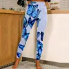 Leggings da donna Moda casual da donna Sport attillati Pantaloni da yoga Fiori colorati Stampa farfalla Slip da donna Tuniche Pantaloncini da notte