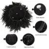 Chignons bol syntetyczne bułki do włosów dla kobiet Afro Puff Curly Chignon Ponytail Natural Black with Hair Extensywki 230613
