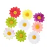 Torkade blommor 500st Partihandel Artificial Silk Daisy Wedding Party Home Decoration Huvudbonad handledsblommor julkrans