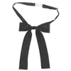 Bow Ties 12 16cm Tide Wine Black Solid Poliester Bowtie dla kobiet studentów