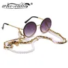 Brillenketten WHO CUTIE White Pearl Sonnenbrillenkette Damen Lanyard mit Riemen Brillenzubehör nur für Damen, Kette ohne Brille 230612