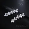 أقراط مسمار Emmaya Fashion Luxury Bride Design Rome Zirconia Zirconia Stones Party Gift