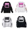 OFFes 2022 White 9ZAL Style Trendy Fashion Sweater Painted Arrow Crow Stripe Loose Hoodie Men's and Women's Coat T-shirts