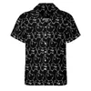 Chemises décontractées pour hommes Funny Bear Shirt Abstract Animal Print Beach Loose Hawaiian Retro Blouses Short Sleeves Custom Oversized Top