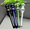 Cam sigara boruları üretir elle üflenmiş bonglar renkli çift kabarcık cam doğrudan kaynama tenceresi