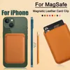 Para iPhone Magsafe Cartera de cuero Estuches para tarjetas Bolsa para iPhone 14 Pro 12 13 Pro Max 14 Plus Macsafe Estuche magnético transparente magnético