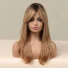 Lace Wigs Blonde Wigs For White Women Long Layered Wig With Dark Roots Hair Replacement Z0613
