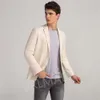 Linen Suit Jacket for Men Slim Fit Suit Jacket for Summer Lightweight Blazer Men 2 Button Sport Coat 230612