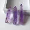 7 ~ 10 cm natürliche Amethyst-Quarz-Säule, lila Kristallspitze, Kunstornament, Mineral-Reiki-Heilung, Obelisk-Zauberstab, sechsseitiger Energiestein, Xxoil