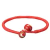 Charmarmband 2st Red String Armband Par Lucky Cord Ceramics Pärlor Handgjorda kvinnor Män födelsedagsfest dekoration gåvor