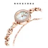 Wristwatches Mini Small Rhinestone Charm Bracelet Jewelry Watch Chain Lady Women's Clock Fashion Hours Dress Girl Birthday Gift Julius