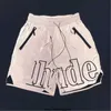 Męskie szorty rhude męskie szorty casuam letnia ławka spodnie odzież sportowa krótka litera luźna liter