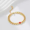Simple Princess Style Colorful Zircon Bracelet Female Fresh Sweet Student Accessories Non-Allergic Valentine's Day Gifts for Girlfriend