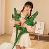 Pluche Poppen Levensecht Knuffeldier Real Life Squama Sparkle Open Mond Alligator Knuffel 7090CM Kussen Herstellen Renekton_Splash Form 230612