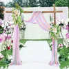Curtain Tulle For Wedding Arch Colorful Fabric Outdoor Translucent Draped Gauze Backdrop Weddings