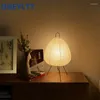 Table Lamps Japanese Style Tripod Rice Paper For Bedroom Akari Noguchi Yong Lantern Lamp Led Desk Bedside Living Room Decor