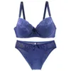 Bras Women Push Up Bra Sets Intimates Lace Bow Underwear For Ladies BCDE Cup Plus Size Female Lingerie 230613