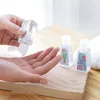 30 ml tom hand sanitizer husdjur plastflaska med flip cap trapezoid formflaska för sminkborttagningsdiskinfektionsvätska ahlpo