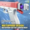 Песчаная игра с водой Fun Electric Gun Высококачественная перезаряжаемая детская игрушка с большой способностью для летних игр и R230613