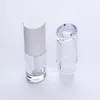 Vorratsflaschen 10 Stück Lipgloss-Behälter Unregelmäßige Form Weiß Schwarz Lipgloss-Röhrchen Verpackung Glasur Nachfüllbar 4,5 ml leer