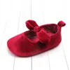 First Walkers Born Baby Velvet Shoes Anti Slip Soft Sole Toddler Princess Bow Fashion Casual Girl