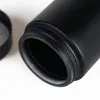 Frascos de vidro fosco preto frasco de creme cosmético para viagem frasco dispensador de cosméticos com tampa interna PP 5g a 100g Ldvta