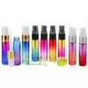 Dégradé de couleur 10 ml Bouteilles en verre pour pulvérisateur à pompe à brouillard fin Conçues pour les huiles essentielles Parfums Produits de nettoyage Bouteilles d'aromathérapie Mvvlj