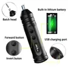 Schroevendraaiers Portable Mini Electric Screwdriver Smart Cordless Automatic Screwdriver Multifunction Bits Portable Power Tools Set with Bits