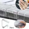 Tafelkleed 24 Stuks Transparant Clear Tafelkleed Clips Plastic Hold Trouwjurk Behoud Blad Set Organisatoren En Opslag