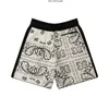 Topp hantverk Mäns shorts Rätt version Rhude Summer New White Cashew Flower DrawString Women's Trend Loose Casual tröja Shorts