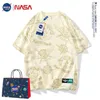 Designer National Aeronautics Space Administration NASA Moda Camiseta Preto Cinza Vermelho Rosa Branco Homens e Mulheres Top Quality Verão Camisa de Luxo 271