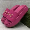 2023 Fashion Winter Indoor Fur Slippers House Full Furry Soft Fluffy Plant Platforms Heel Dist Luxury Designer Shoes Nasual Ladies -601