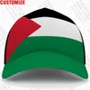 قبعات الكرة فلسطين البيسبول مجانا اسم المخصص رقم الفريق شعار القبعات Palaestina PLE Country Travel Tate Palestina Nation Flag Headgear