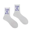 Men's Socks Encourage Slogan Text Boy Girl Youth Vitality Color College Style Fashion Street Cool Hip Hop Skateboard Cotton