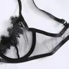 Bras Sexy Lace Hollow Bra Set Women Intimates G String Lingerie Sets Transparent Bralette Erotic Underwear 230613