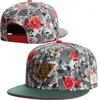 factory whole Casual Hip Hop Snapbacks Hat Flower Print Rose Floral Baseball Caps For Women men Street Dance Hip-Hop Hats198r